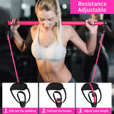 Fitness Bar with resistance bands