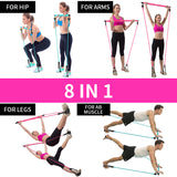 Fitness Bar with resistance bands
